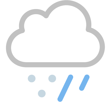 흐리고 한때 비/눈 곳